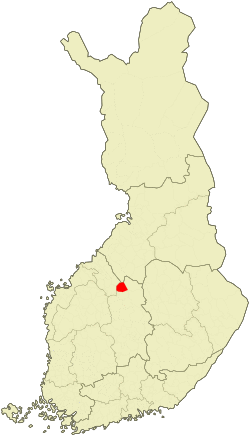 Location of Kinnula in Finland