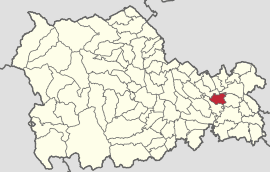 Location in Neamț County