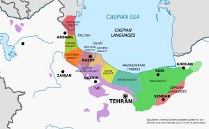 Caspian languages (With Tati and Semnani).svg