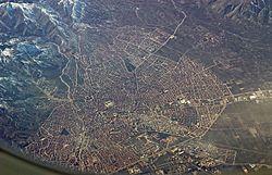 Isparta from the air (February 2011)