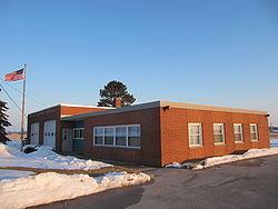 The Webster Township township building on Sugar Ridge Road at Ohio State Route 199