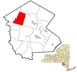 Location of Callicoon in Sullivan County, New York