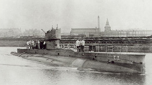 British E-class submarine HMS E3 Sunk on 18 October 1914.png