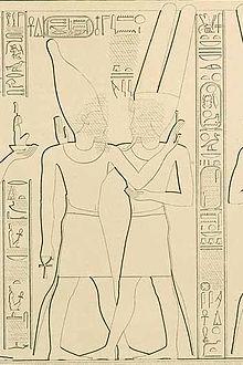 Takelot II (left) and Amun-Ra at Karnak