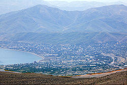 Overview of Tatvan from Nemrut-Dagi