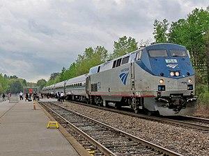 Saratoga Springs Rail Station – Adirondack Train 02.jpg