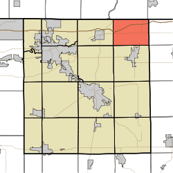 Location of York Township in Elkhart County