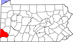 Map of Washington County, Pennsylvania
