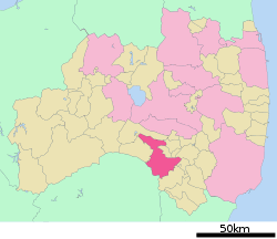 Location of Shirakawa in Fukushima Prefecture