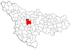 Location of Timișoara
