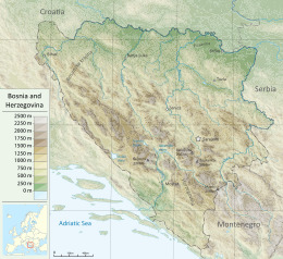 Bosnia and Herzegovina topographic map.svg