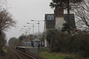 2016 at Whimple station - view westwards.JPG