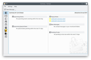 Kontact screenshot
