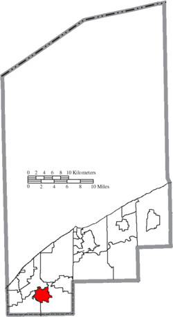 Location of Waite Hill in Lake County