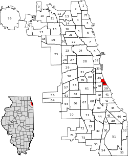 Location within the city of Chicago
