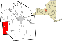 Location in Onondaga County and the state of New York.