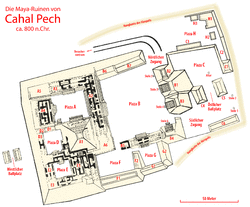 Cahal Pech Site Map.png