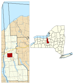 Location in Cayuga County and New York