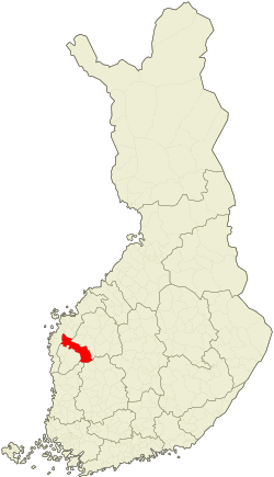 Location of Kurikka in Finland
