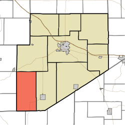 Location of Jackson Township in Decatur County