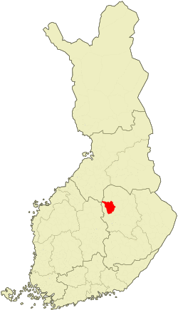 Location of Pielavesi in Finland