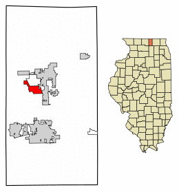 Location of Timberlane in Boone County, Illinois.