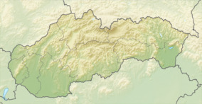 Map showing the location of White Carpathians Protected Landscape Area Chránená krajinná oblasť Biele Karpaty