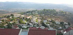 The two older neighbourhoods, looking south