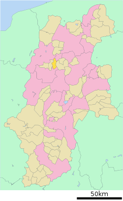 Location of Ikusaka in Nagano Prefecture