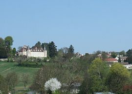 The chateau and other buildings in Saint-Gérand-le-Puy