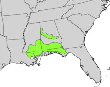 Illicium floridanum range map.png