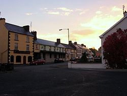 View of the village from the river on an October morning in 2005
