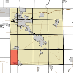 Location of Locke Township in Elkhart County