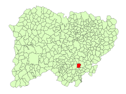 Location in Salamanca