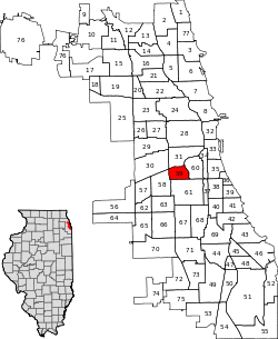 Location within the city of Chicago