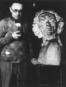 Wolmark and Bust of Wolmark.jpg