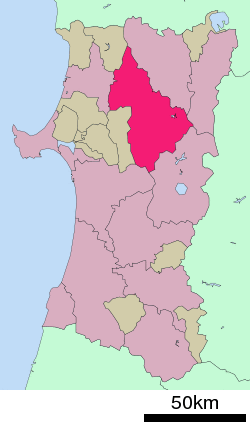 Location of Kitaakita in Akita Prefecture