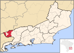 Location of Resende in the state of Rio de Janeiro