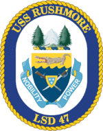USS Rushmore LSD-47 Crest.png