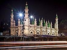 Tipu Sultan Mosque Dharmatala at Night.jpg