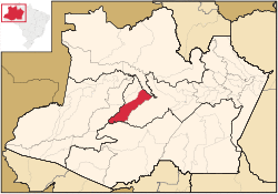 Location in Tefé, Amazonas
