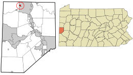 Location in Beaver County and the U.S. state of Pennsylvania.