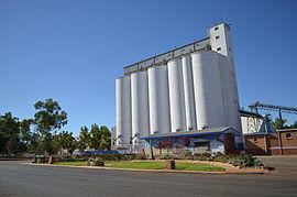Station and silo, Three Springs, 2013.JPG