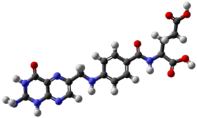 Ball-and-stick model of folic acid.png