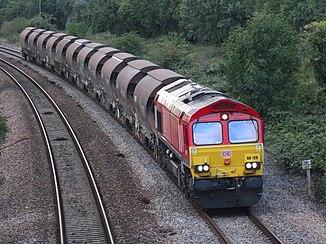 Bathpool - DB Cargo 66128 china clay to Bescot.JPG