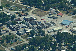 Aerial view of Jamesport, Missouri