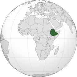 Location of Ethiopia