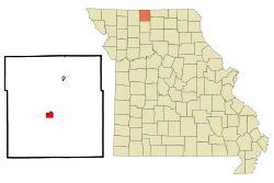 Location of Princeton, Missouri