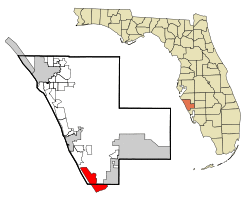 Location in Sarasota County and the state of Florida