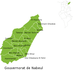 Subdivisions of Nabeul Governorate